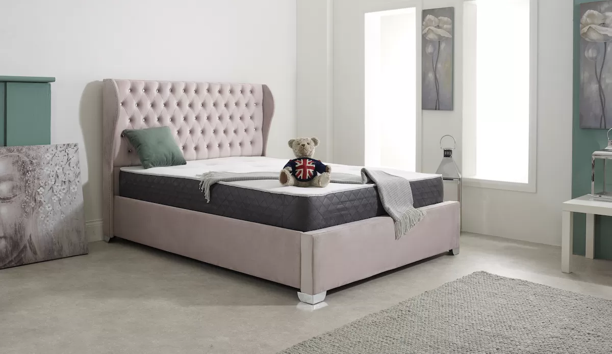 Oxford curved winged bed frame london