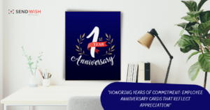 Work anniversary cards